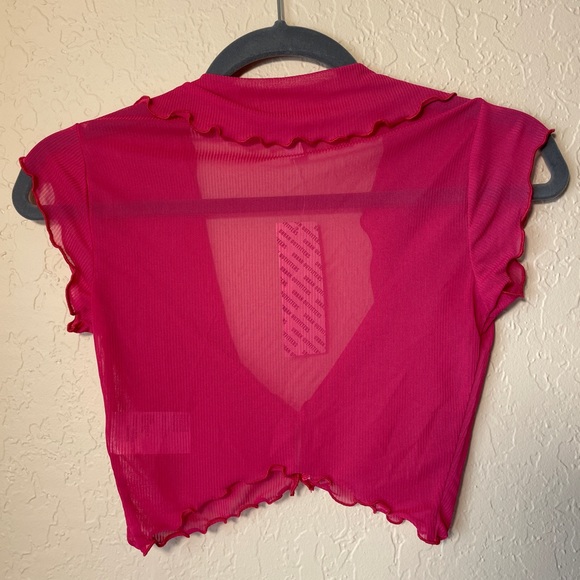 Urban Outfitters Pink Crop Coverup - Picture 3 of 3